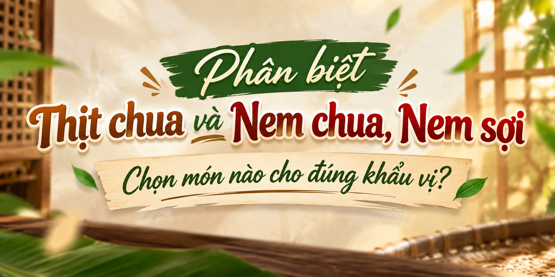 Phân biệt Thịt chua và Nem chua, Nem sợi: Chọn món nào cho đúng khẩu vị?